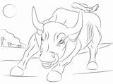 Street Wall Bull Coloring Pages Bulls Categories sketch template