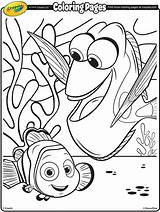 Nemo Finding Dory Coloring Pages Crayola Sheets Printable Disney Choose Board Fish Kids sketch template