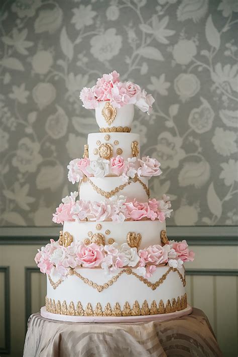 pastel pink wedding cakes chwv