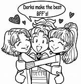 Dork Diaries Coloring Bff Pages Cute Friend Nikki Print Friends Colouring Characters Book Printable Books Dorks Diary Sheets Quotes Why sketch template