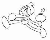 Bomberman Pages Coloring Template sketch template