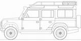 Coloring Rover Defender Land 110 Template Sketch Drawing Google Car Rovers Range Door Search Technical Scegli Bacheca Una sketch template