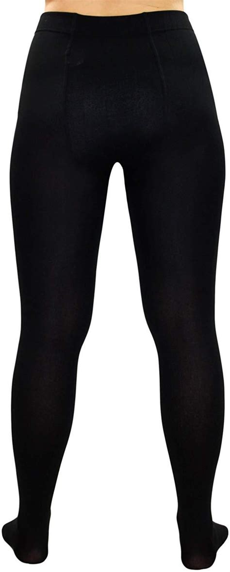 women thermal tights thick black winter warm stretchy footless and with