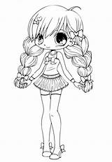 Coloring Gacha Pages Life Chibi Template Body Sketch Printable Formtemplate Print sketch template