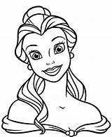 Ariel Face Coloring Template Pages sketch template
