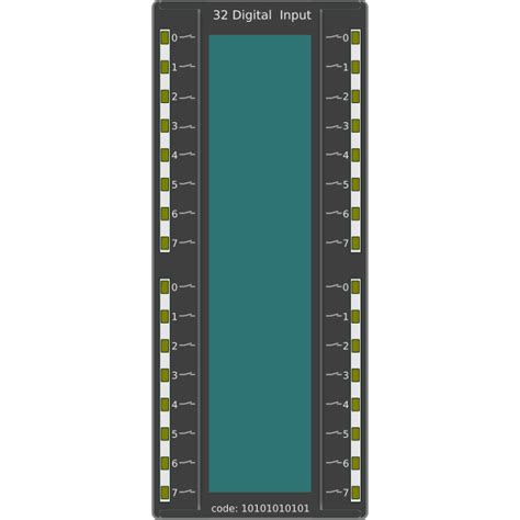 plc digital input card vector graphics  svg