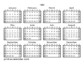 printable calendars