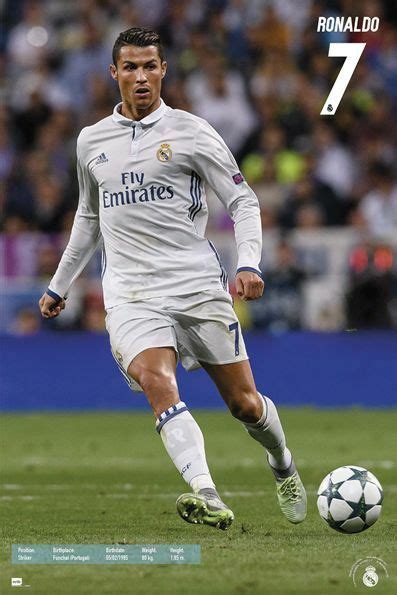 Cristiano Ronaldo Cr7 Real Madrid Soccer Poster Season