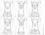 Llama Printable Valentines Colouring Colour Cbc Parents Own Cut Depending Age They Kids sketch template