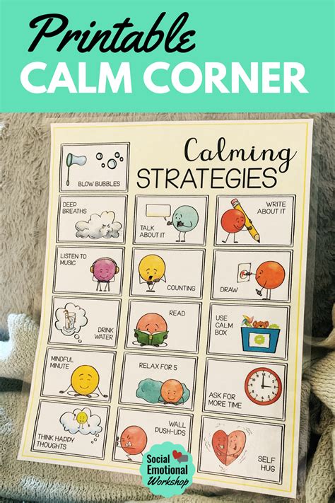 calm  corner printables  printable templates