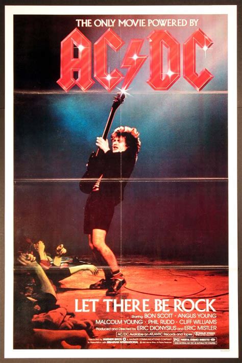 ac dc let there be rock 1982 original one sheet size 27x41 movie