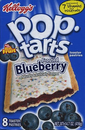 kellogg s frosted blueberry pop tarts food in real life