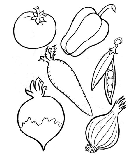 cartoon vegetables coloring page  printable coloring pages  kids