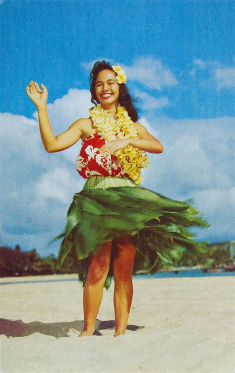 M Nii Tailor Hawaiian Girls Hula Girl Vintage Hawaii