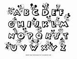 Mickey Mouse Abc Coloring Pages Printable Alphabet Minnie Color Printables Letter Tulamama sketch template