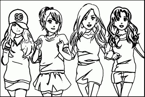 friends  coloring page coloring home