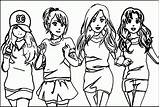 Coloring Friends Friend Forever Pages Drawing Clipart Anime Getdrawings Comments sketch template
