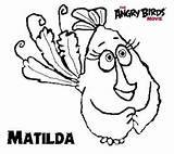 Coloring Matilda sketch template