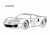 Ford 4kids Gt40 sketch template