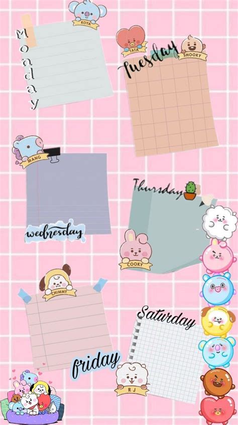 pin  nunung kqrsn  desain jadwal pelajaran kpop instagram frame