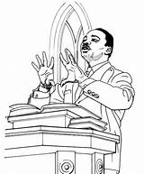 Luther Martin King Pages Coloring Getcolorings Dr sketch template