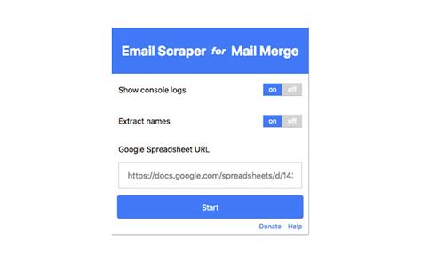 email scraper  mail merge chrome web store