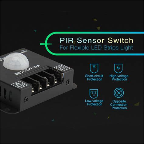 pir motion sensor switch   vdc  ampspir  bmotion photocell sensors