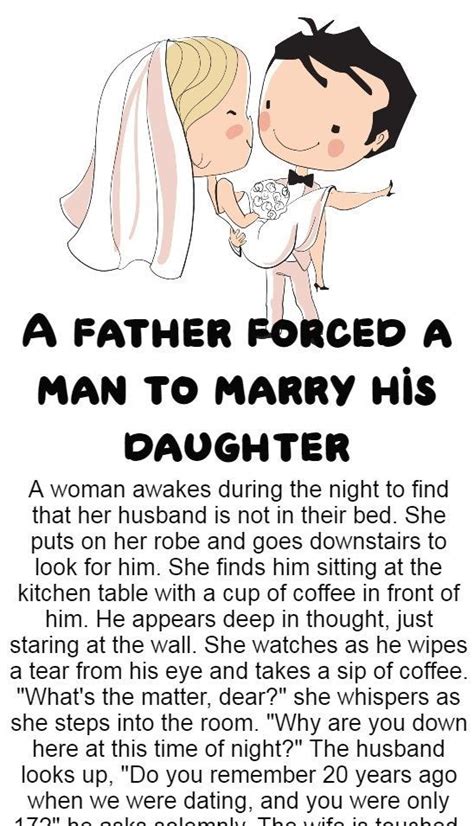 a father forced a man to marry his daughter funny joke