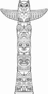 Totem Poles Desenho Tiki Indianer Totems Rupestre Totempfahl Haida Zum Malvorlagen Tatuagem Yakari Eyelasiksurgery sketch template