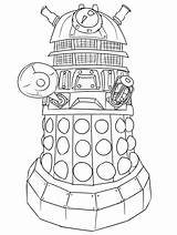 Coloring Pages Doctor Who Dr Dalek Printable Kids Tardis Drawing Color Colouring Print Adults Line Young Colour Chibi Sheets Visit sketch template