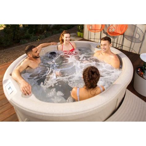 Rock Solid Luna 4 Person 13 Jet Plug And Play Hot Tub In