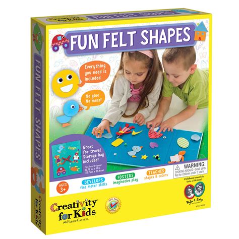 buy creativity  kidsmy  fun felt shapes travel friendly felt board  toddlers