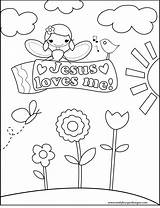 Coloring Jesus Valentine Pages Getcolorings Preschool Color Loves sketch template