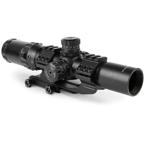 Aim Sports 1 5 4x30 Mm Tactical Scope With Mount Matte Black 217065