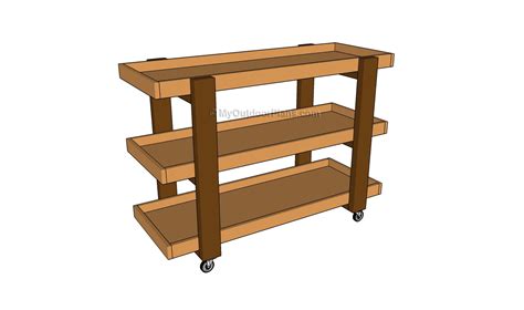 wood storage cart plans myoutdoorplans  woodworking plans