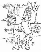 Horse Coloring Pages Princess Riding Belle Horses Disney Colouring Kids Getcolorings Printable Getdrawings Print Color Pony Visit Colorings sketch template