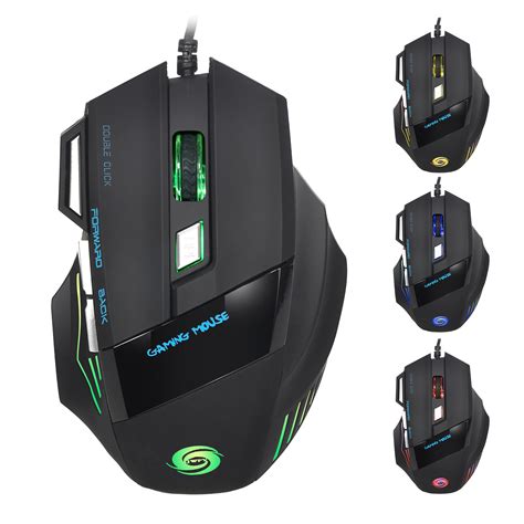 dpi  button led optical usb wired gaming mouse mice  pro gamer cheap  ebay