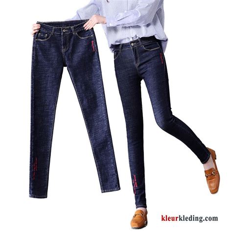 nieuw spijkerbroek jeans skinny vrouw voorjaar dunne potlood broek blauw dames kopen