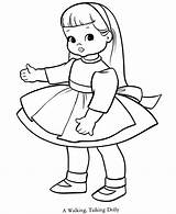 Coloring Baby Pages Doll Cartoon Popular sketch template