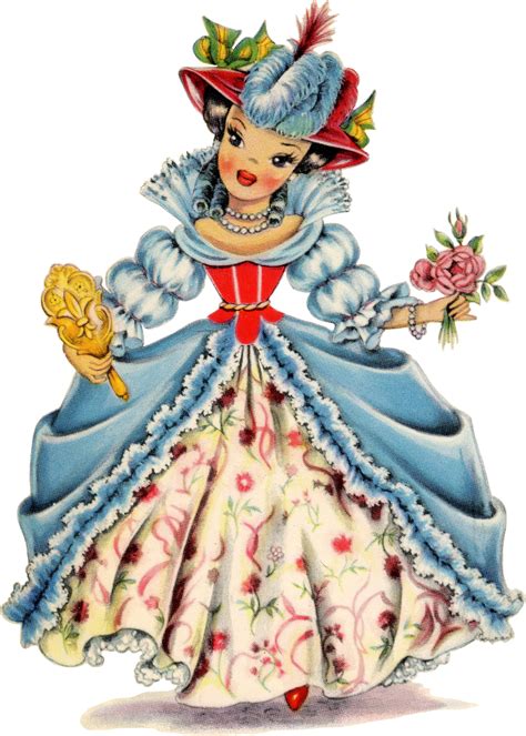 retro france doll image the graphics fairy