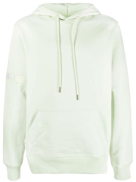 daily paper captain logo trim pullover hoodie  green modesens