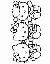 Kitty Hello Coloring Friends Pages Printable Sanrio Book Colouring Color Cute Friend School Kids Print Sheets Library Choose Board Clipart sketch template