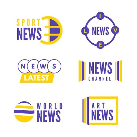 news logo set  vector