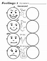 Worksheets Tracing Worksheet Emotions sketch template
