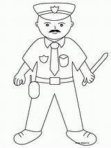 Coloring Police Pages Officer Kids Printable Popular sketch template
