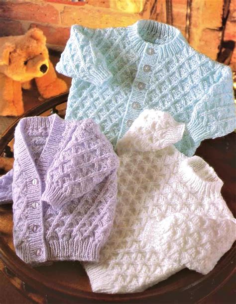 baby knitting pattern size     chest etsy