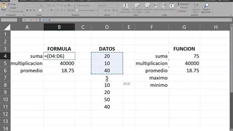 Lista De Las 10 Principales Formulas Y Funciones Basicas De Excel Images