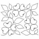 Applique Dogwood Quilting Machine Patterns Tkquilting Store sketch template