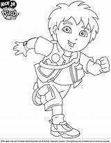 Go Diego Coloring Book Kids Pages Library Coloringlibrary sketch template