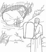 Commandments Gebote Moses Lds Ausmalbild Moises Coloringhome sketch template